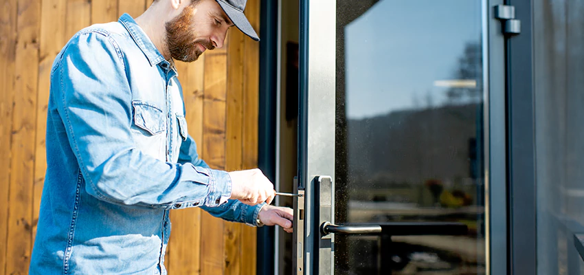 Frameless Glass Storefront Door Locks Replacement in Hanford, CA